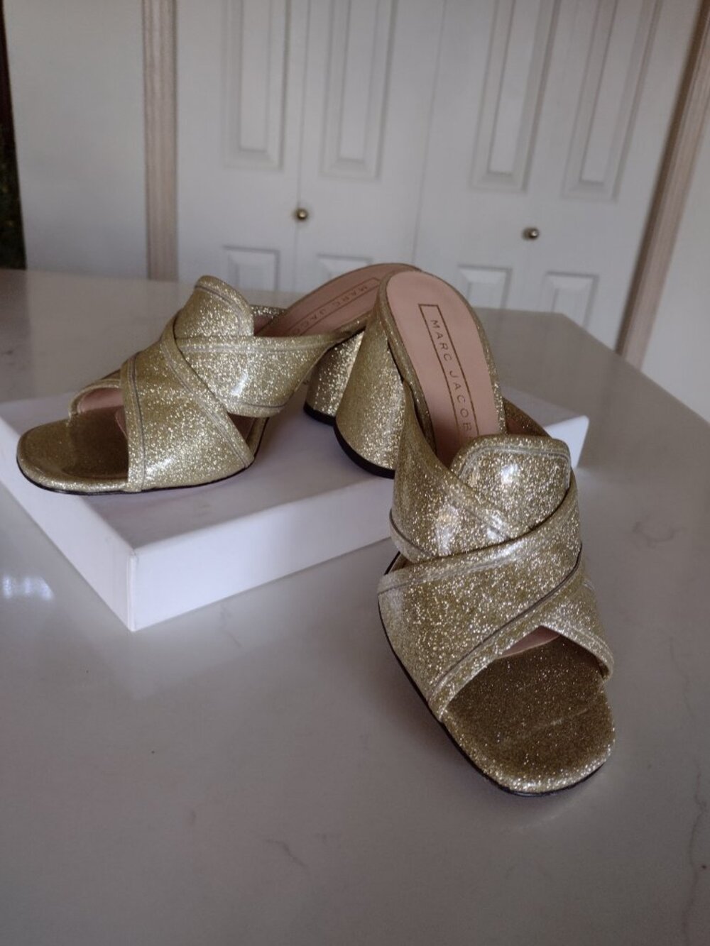 Marc Jacobs - Leather Diamond Mule